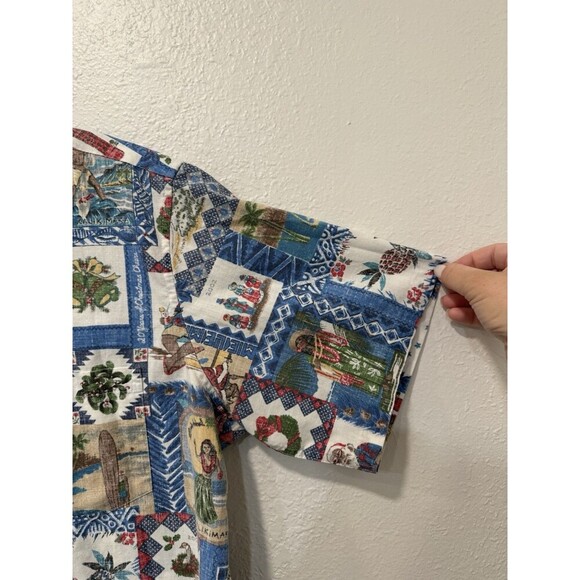 Reyn Spooner Mele Kalikimaka Christmas Hawaiian Shirt Men XL Button  front 2002 - Picture 2 of 5